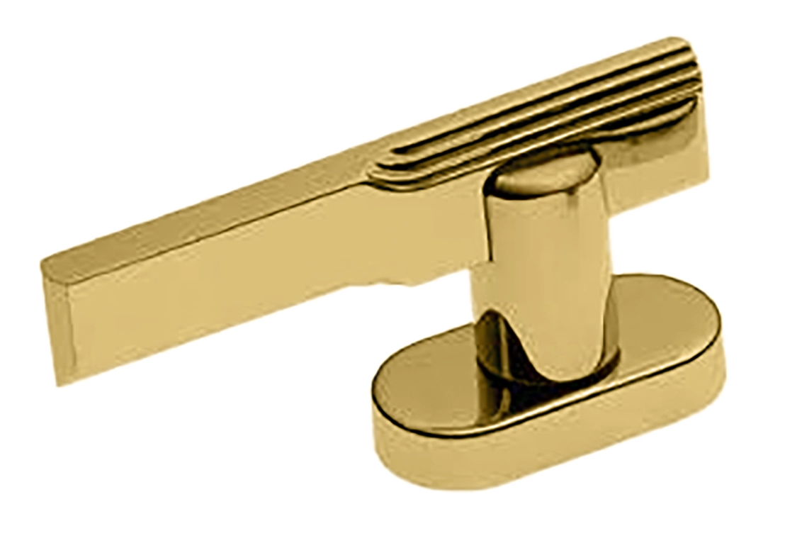 Ручка оконная VERONICA W1 OTL на прямоугольной розетке, цвет золото, латунь фото купить Шымкент (Чимкент)