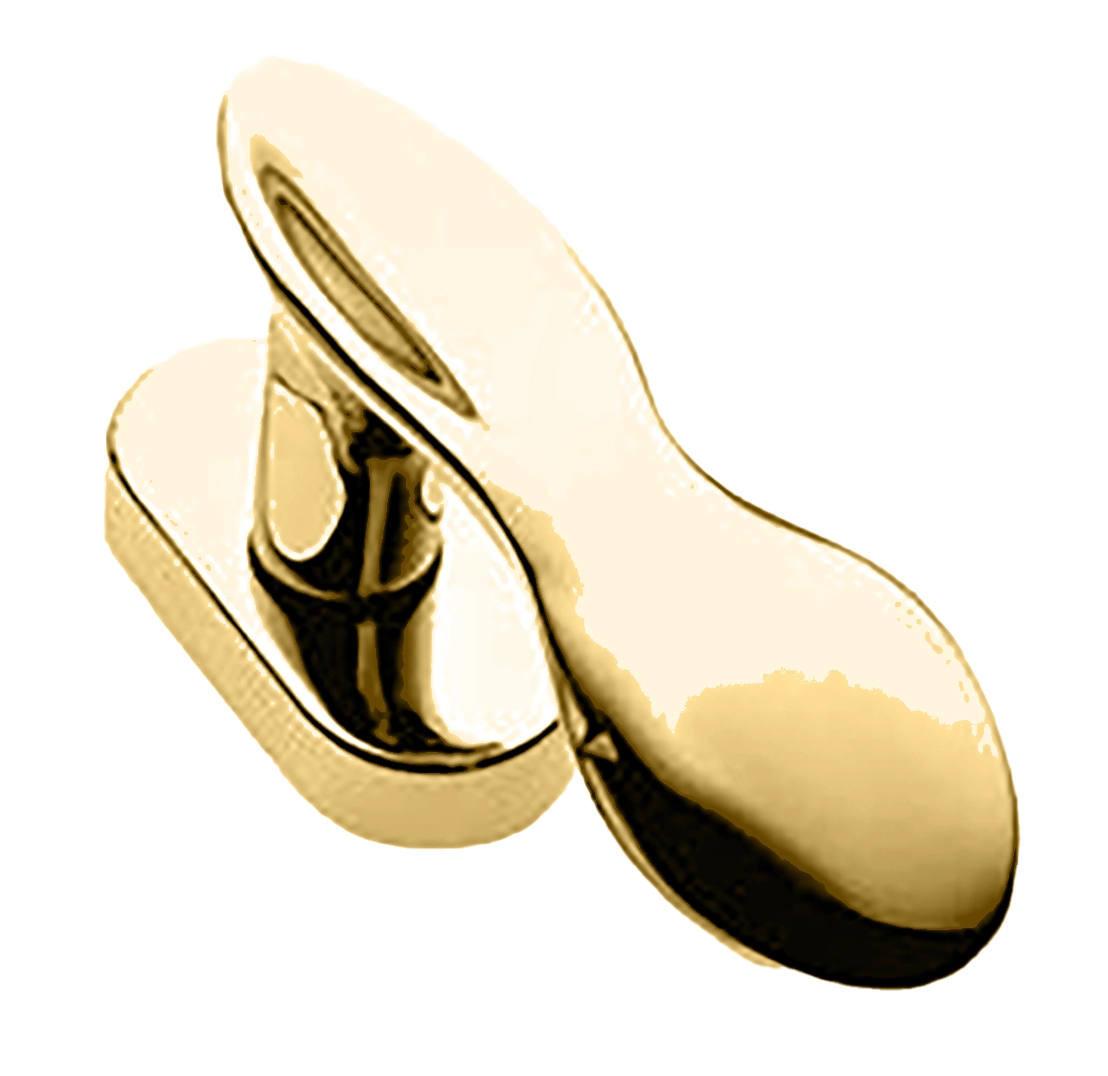 Ручка оконная LUNCH W1 OTL на прямоугольной розетке, цвет золото, латунь фото купить Шымкент (Чимкент)