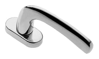 Ручка оконная SAND W1 CRO на прямоугольной розетке, цвет хром, латунь фото купить Шымкент (Чимкент)