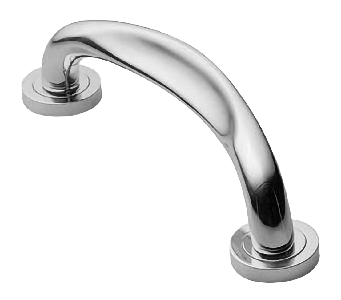 Ручка-скоба дверная RAFT PH CRO на круглой розетке, цвет хром, латунь фото купить Шымкент (Чимкент)