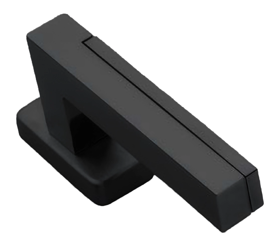 Ручка оконная ISLAND W1 NERO на прямоугольной розетке, цвет черный, латунь фото купить Шымкент (Чимкент)