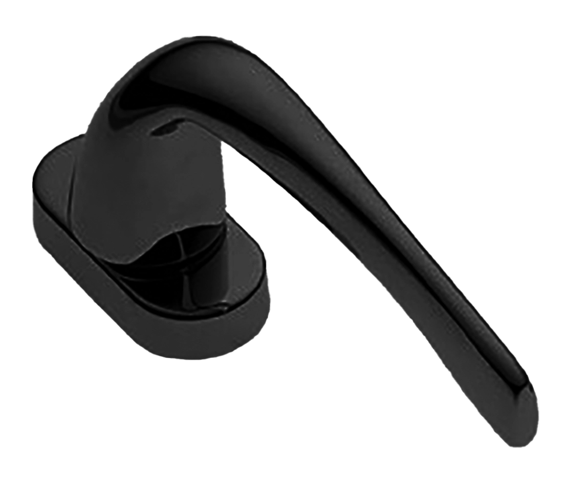 Ручка оконная LE MANS W1 NERO на прямоугольной розетке, цвет черный, латунь фото купить Шымкент (Чимкент)