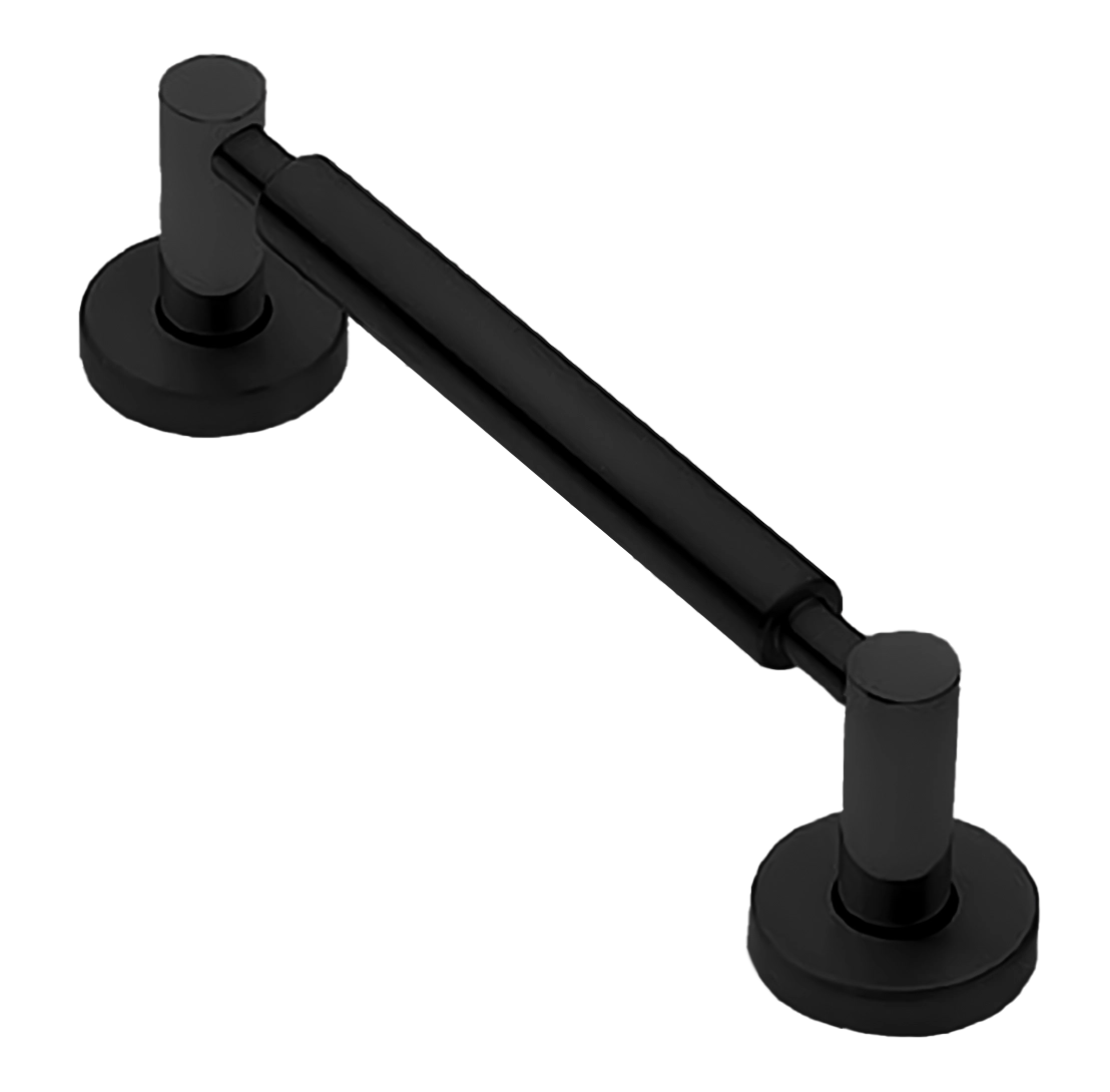 Ручка-скоба дверная CLOUD PH NERO на круглой розетке, цвет черный, латунь фото купить Шымкент (Чимкент)