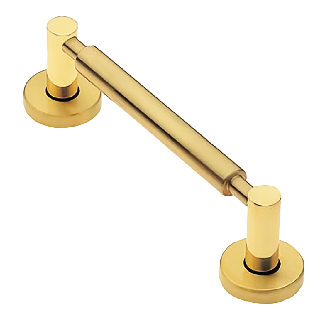 Ручка-скоба дверная CLOUD PH OTL на круглой розетке, цвет золото, латунь фото купить Шымкент (Чимкент)