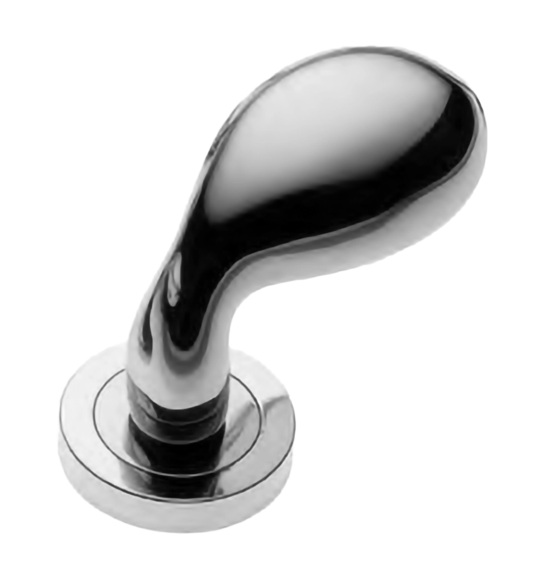 Ручка дверная AIR-2 R2 CRO раздельная на круглой розетке, цвет хром, латунь фото купить Шымкент (Чимкент)