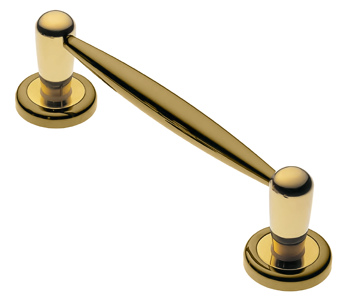 Ручка-скоба дверная Ручка-скоба дверная PINOKKIO PH OTL на круглой розетке, цвет золото, латунь фото купить Шымкент (Чимкент)