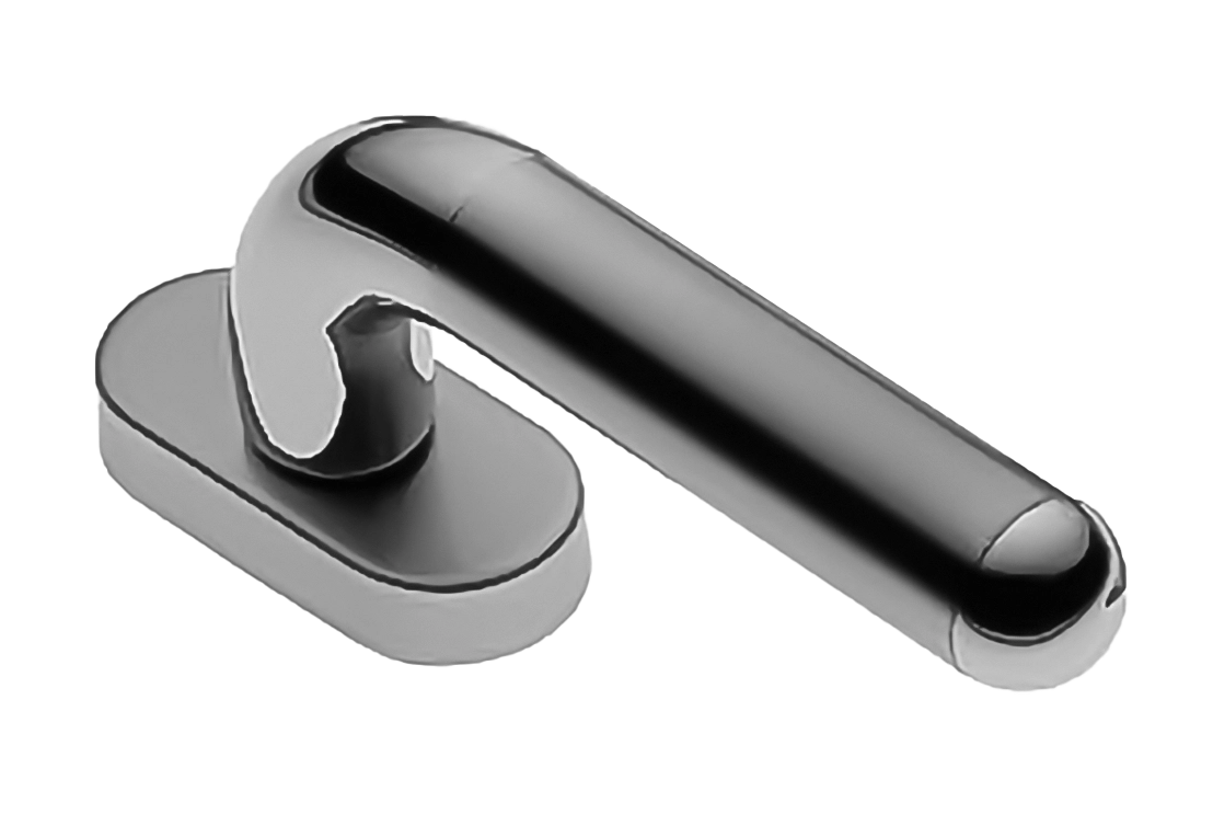 Ручка оконная GAVANA W1 CSA/CRO на прямоугольной розетке, цвет матовый хром/хром, латунь фото купить Шымкент (Чимкент)