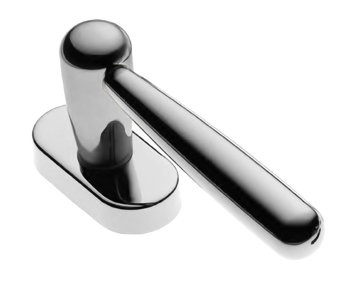 Ручка оконная PINOKKIO W1 CRO на прямоугольной розетке, цвет хром, латунь фото купить Шымкент (Чимкент)