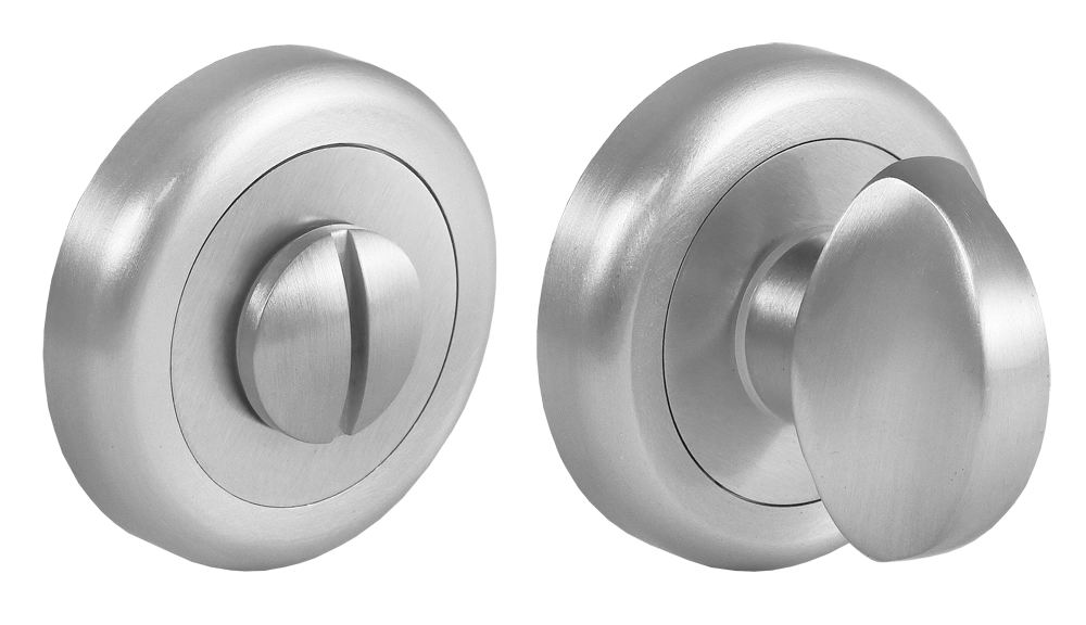 Завертка сантехническая LUX-WC-R4 CSA на круглой розетке цвет матовый хром, ЦАМ фото купить в Шымкенте