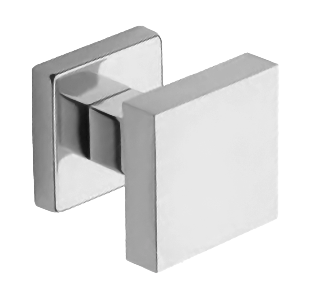 Поворотная ручка-кноб ART.QU30 CRO на квадратной розетке, цвет хром, латунь фото купить Шымкент (Чимкент)