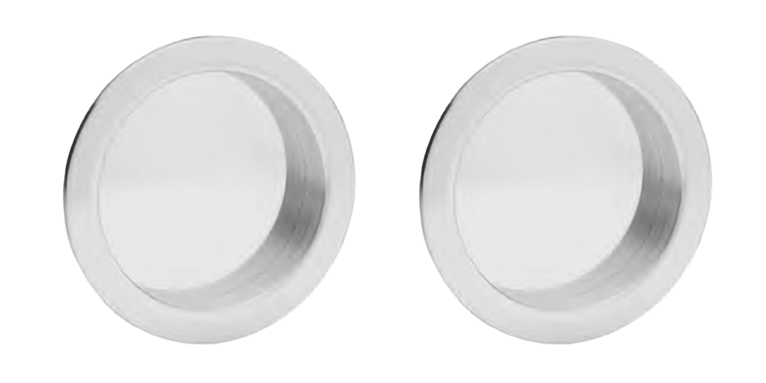 Комплект ручек для раздвижных дверей ART.54 CRO стандартная и под цилиндр, цвет хром, латунь фото купить Шымкент (Чимкент)