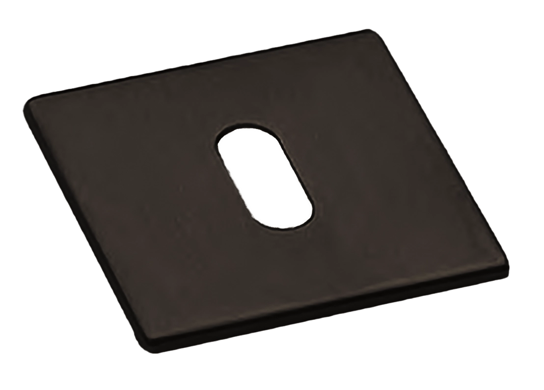 Накладка на ключевой цилиндр LUX-FK-S5 ANT на квадратной розетке под ключ буратино, цвет антрацит фото купить Шымкент (Чимкент)