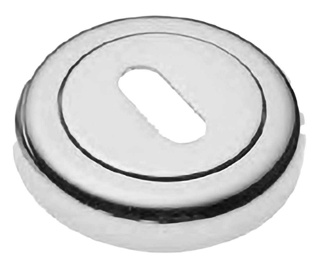 Накладка на ключевой цилиндр LUX-FK-R4 CRO на круглой розетке под ключ буратино, цвет хром фото купить Шымкент (Чимкент)