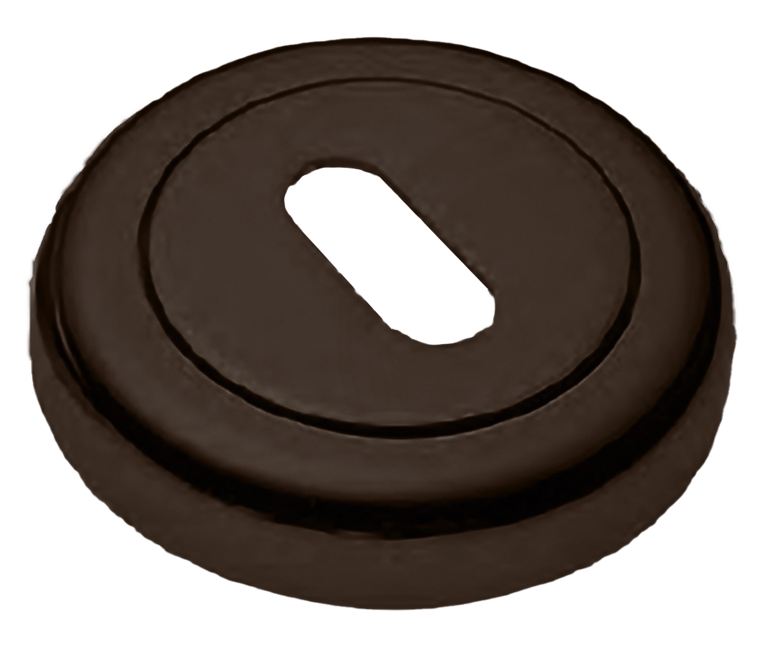 Накладка на ключевой цилиндр LUX-FK-R4 ANT на круглой розетке под ключ буратино, цвет антрацит фото купить Шымкент (Чимкент)