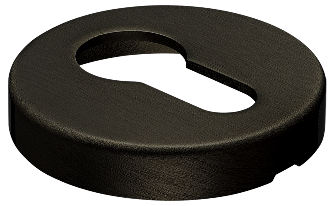 Накладка на ключевой цилиндр LUX-KH-R6 ANT на круглой розетке, цвет антрацит фото купить в Шымкенте