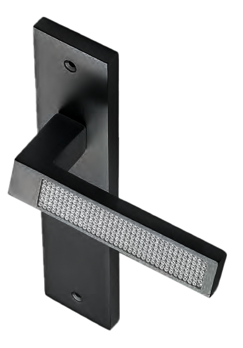 Ручка дверная на планке Ручка дверная на планке DOLCE VITA PL NERO, цвет черный фото купить Шымкент (Чимкент)