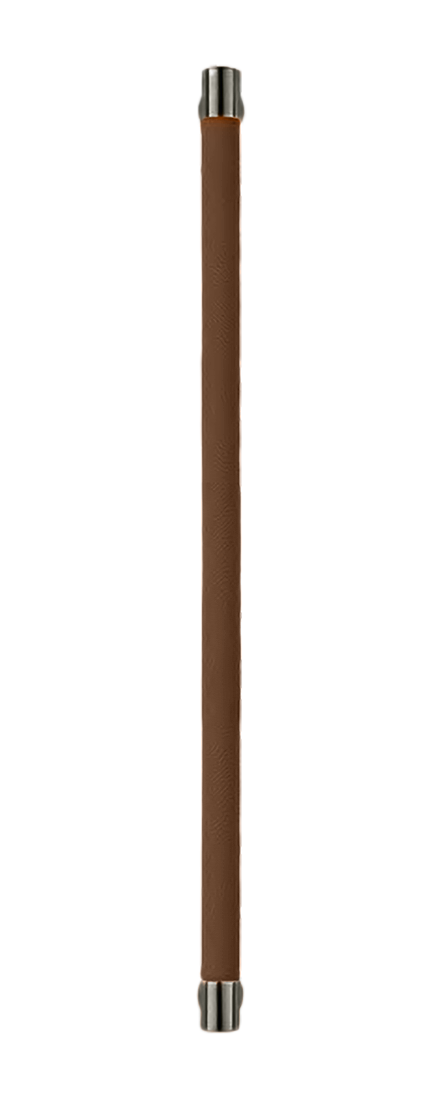 Ручка-скоба HIDE LEATHER PH/A ANT/TESTA DI MORO без розетки, цвет антрацит/темно-коричневый без розетки, латунь фото купить Шымкент (Чимкент)