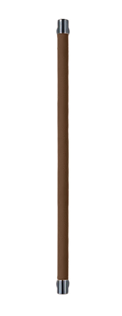 Ручка-скоба HIDE LEATHER PH/B NERO/TESTA DI MORO без розетки, цвет черный/темно-коричневый без розетки, латунь фото купить Шымкент (Чимкент)