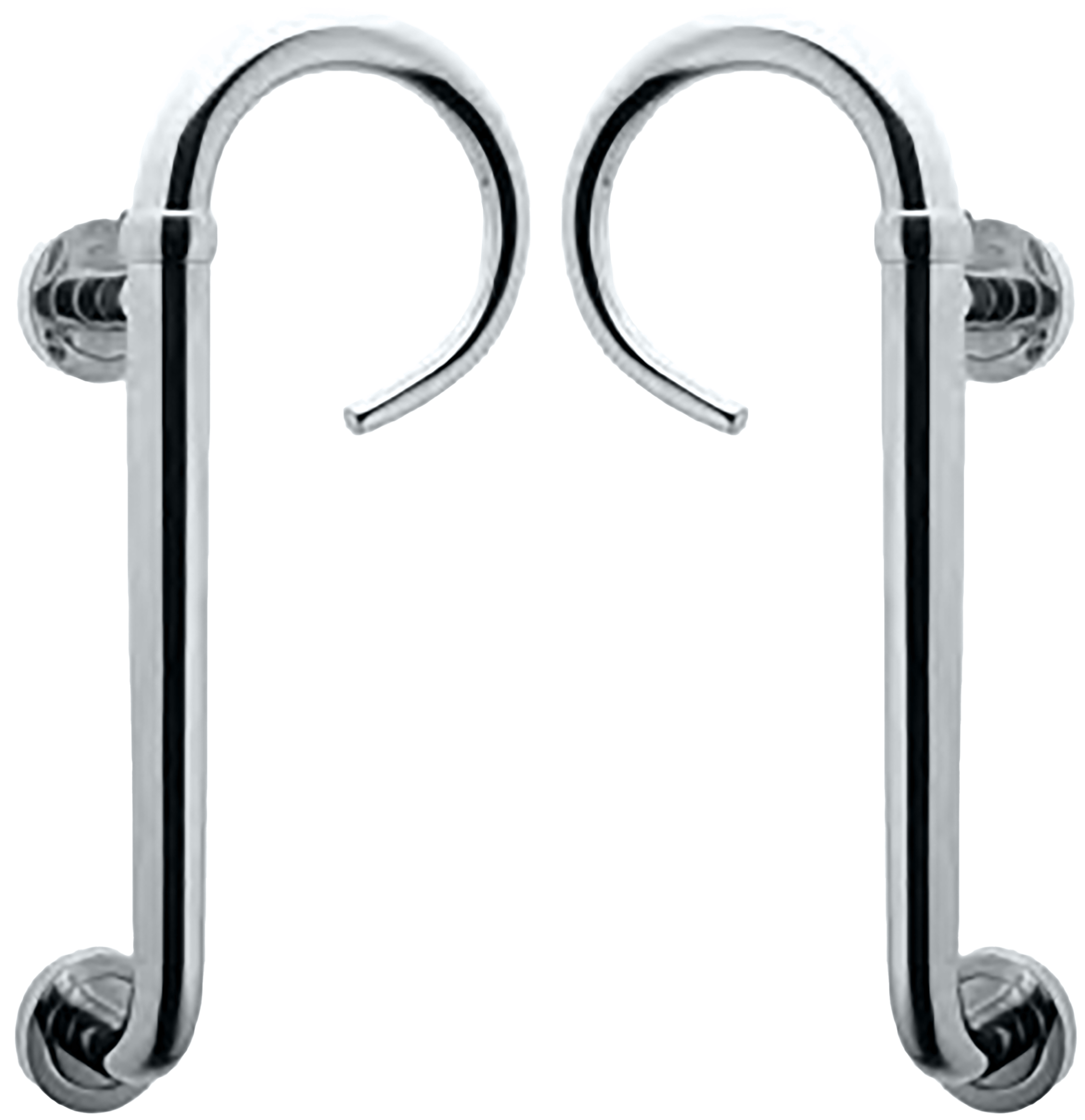 Комплект ручек-скоб LANGOUST PH CRO на круглой розетке, цвет хром, латунь фото купить Шымкент (Чимкент)