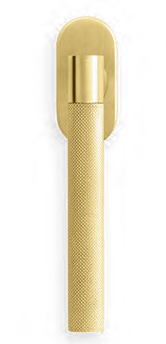 Ручка оконная HIDE TIME W1 OSA на прямоугольной розетке, цвет матовое золото, латунь фото купить Шымкент (Чимкент)