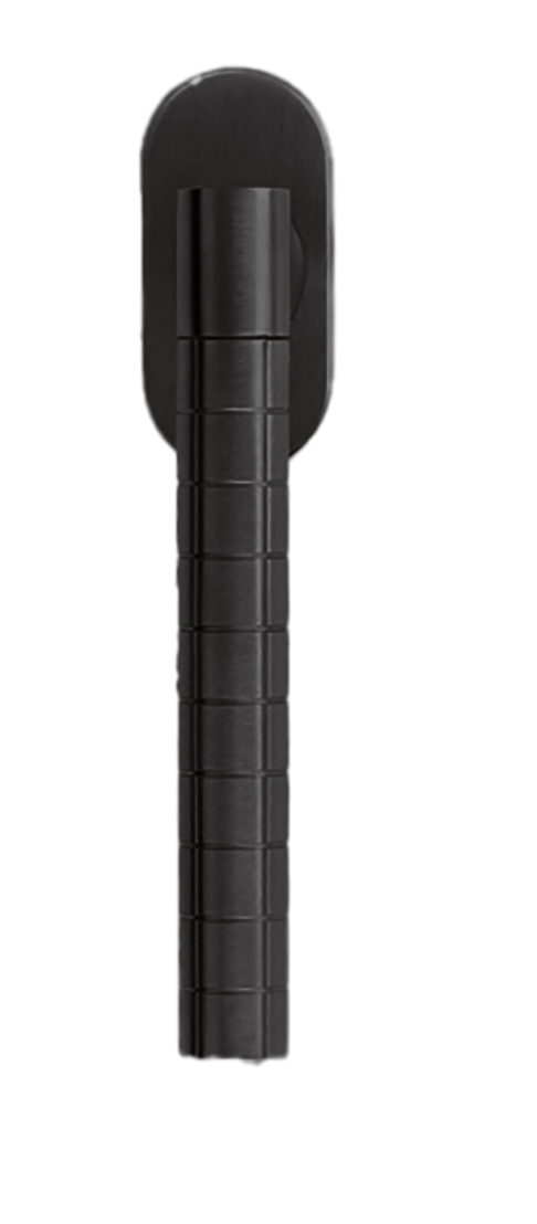 Ручка оконная HIDE VOLUME W1 NERO на прямоугольной розетке, цвет черный, латунь фото купить Шымкент (Чимкент)