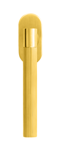 Ручка оконная HIDE DISTANCE W1 OSA на прямоугольной розетке, цвет матовое золото, латунь фото купить Шымкент (Чимкент)