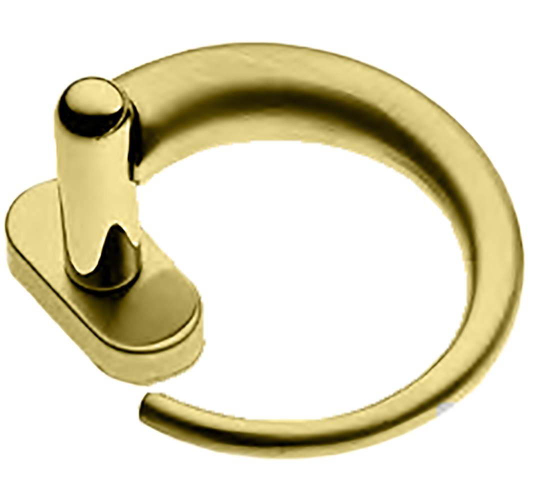 Ручка оконная LANGOUST W1 OTL на прямоугольной розетке, цвет золото, латунь фото купить Шымкент (Чимкент)