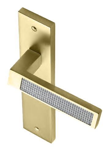 Ручка дверная на планке Ручка дверная на планке DOLCE VITA PL OSA, цвет матовое золото фото купить в Шымкенте