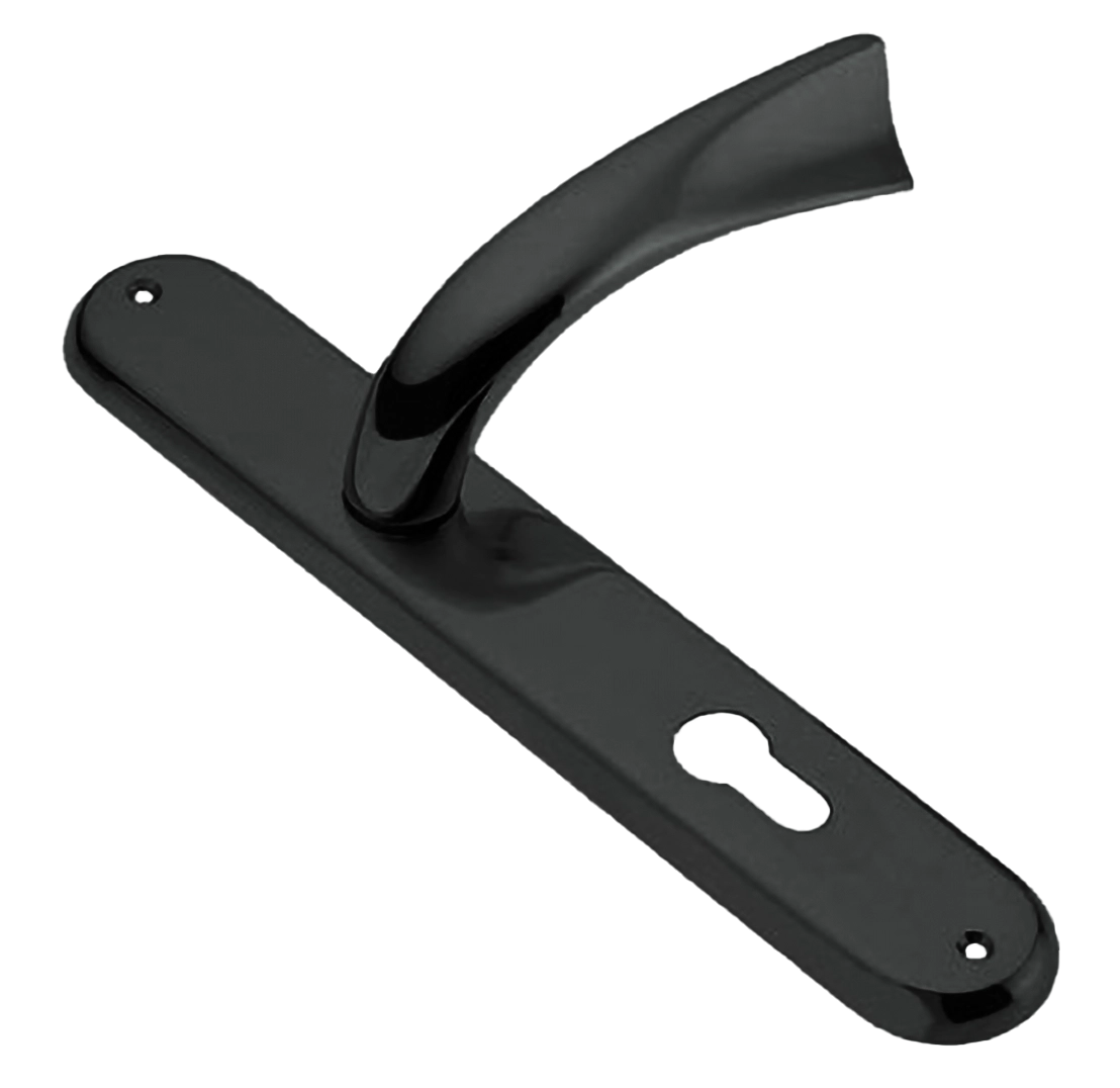 Ручка дверная на планке TENDER PL NIN, цвет черный никель, латунь фото купить в Шымкенте