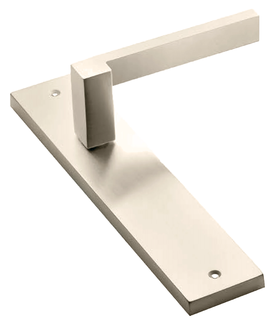 Ручка дверная на планке STONE PL NIS, цвет матовый никель, латунь фото купить в Шымкенте