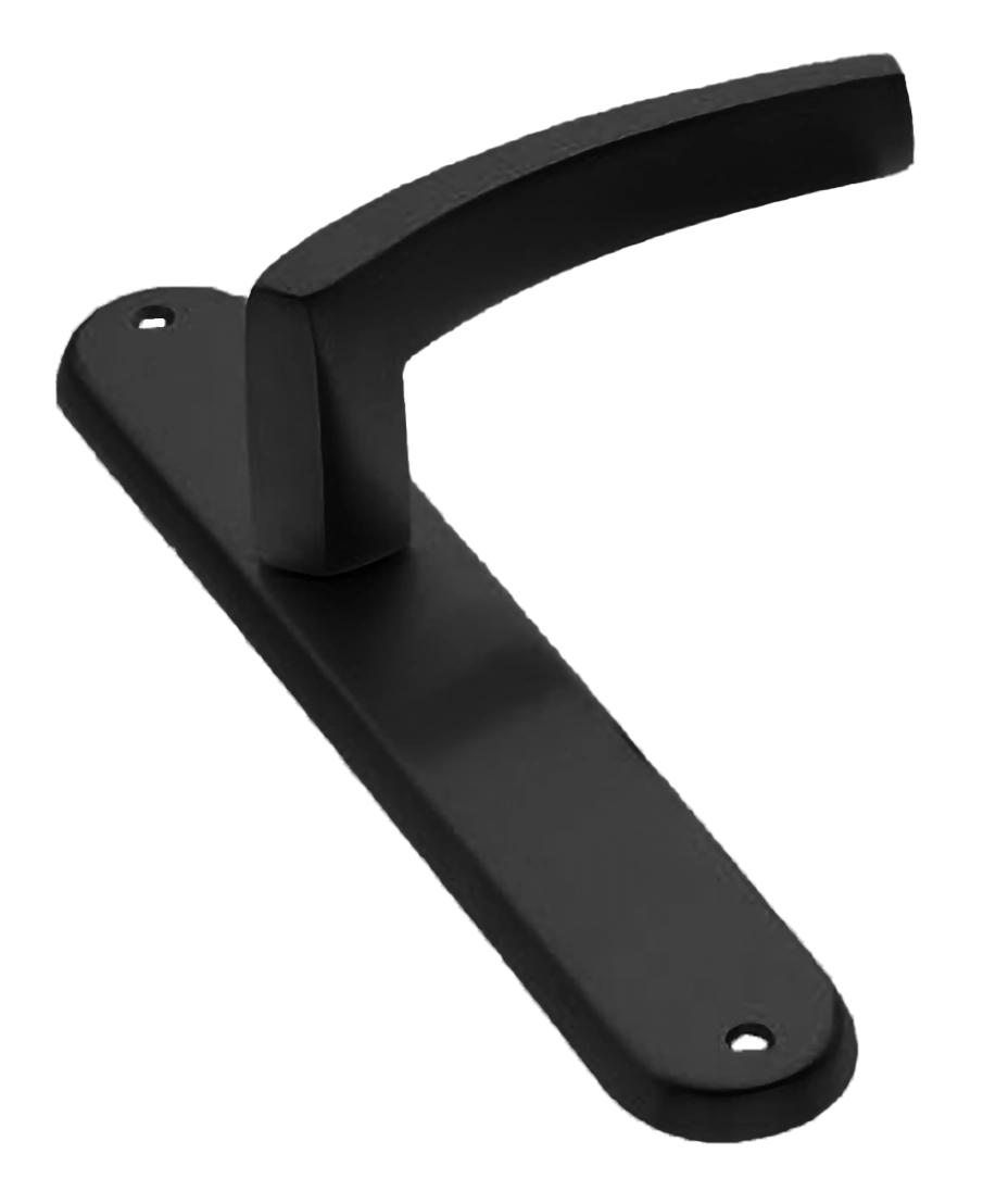 Ручка дверная на планке WIND PL NERO, цвет черный, латунь фото купить в Шымкенте