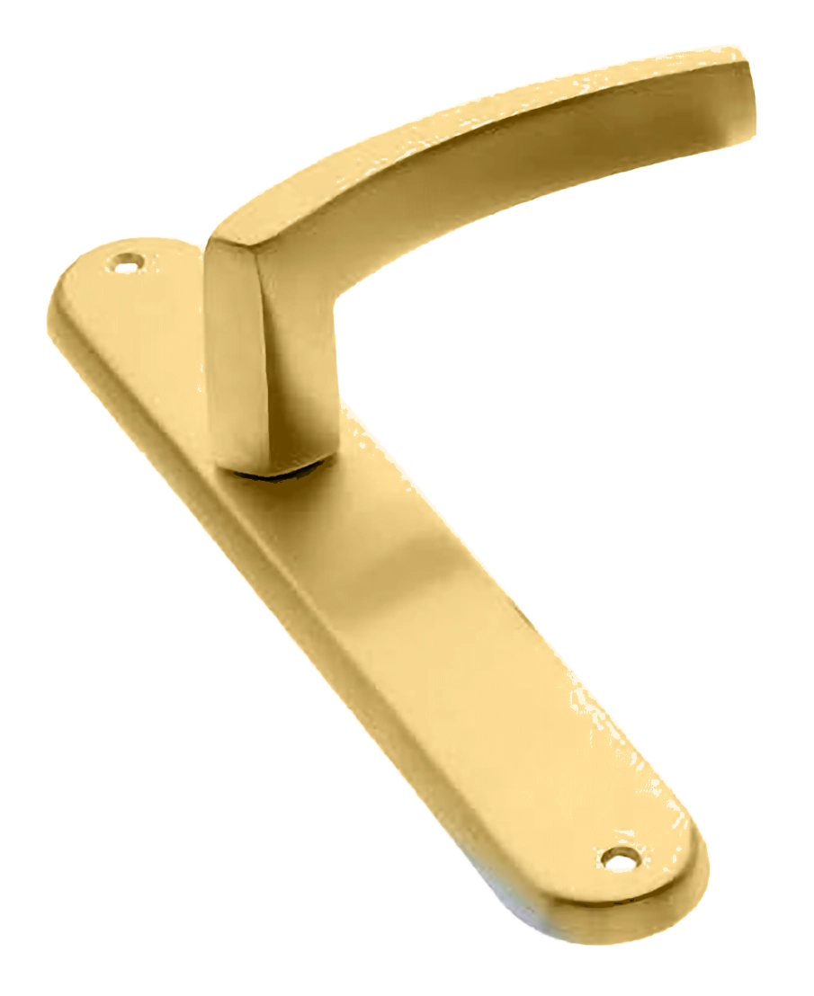 Ручка дверная на планке WIND PL OSA, цвет матовое золото, латунь фото купить в Шымкенте