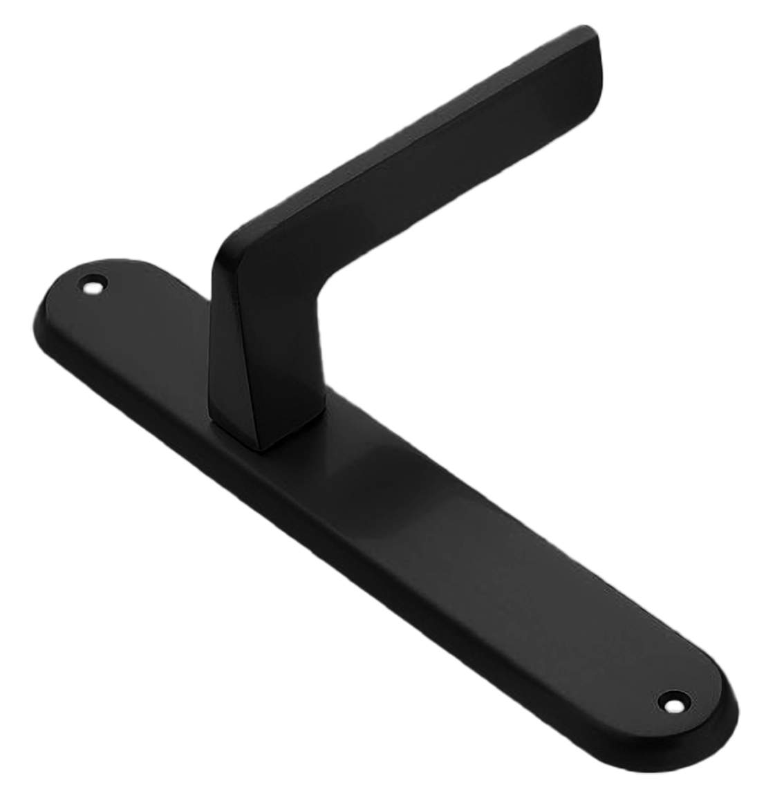 Ручка дверная на планке ROCK PL NERO, цвет черный, латунь фото купить в Шымкенте