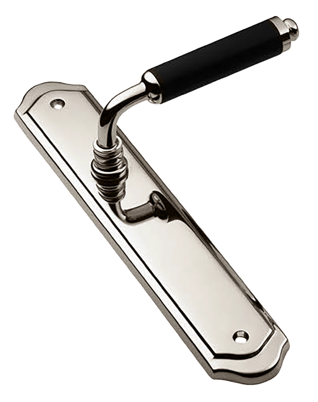 Ручка дверная на планке RIVA PL NIK, цвет никель, латунь фото купить в Шымкенте