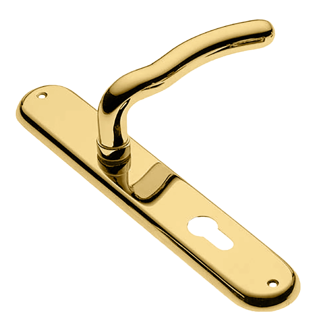 Ручка дверная на планке SNAKE PL OTL, цвет золото, латунь фото купить в Шымкенте