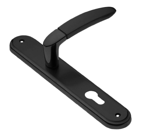 Ручка дверная на планке SAIL PL NERO, цвет черный, латунь фото купить в Шымкенте