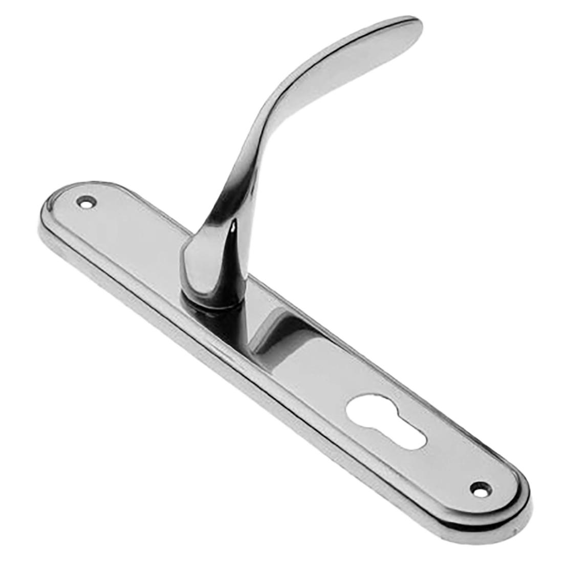 Ручка дверная на планке COBRA PL CRO, цвет хром, латунь фото купить в Шымкенте