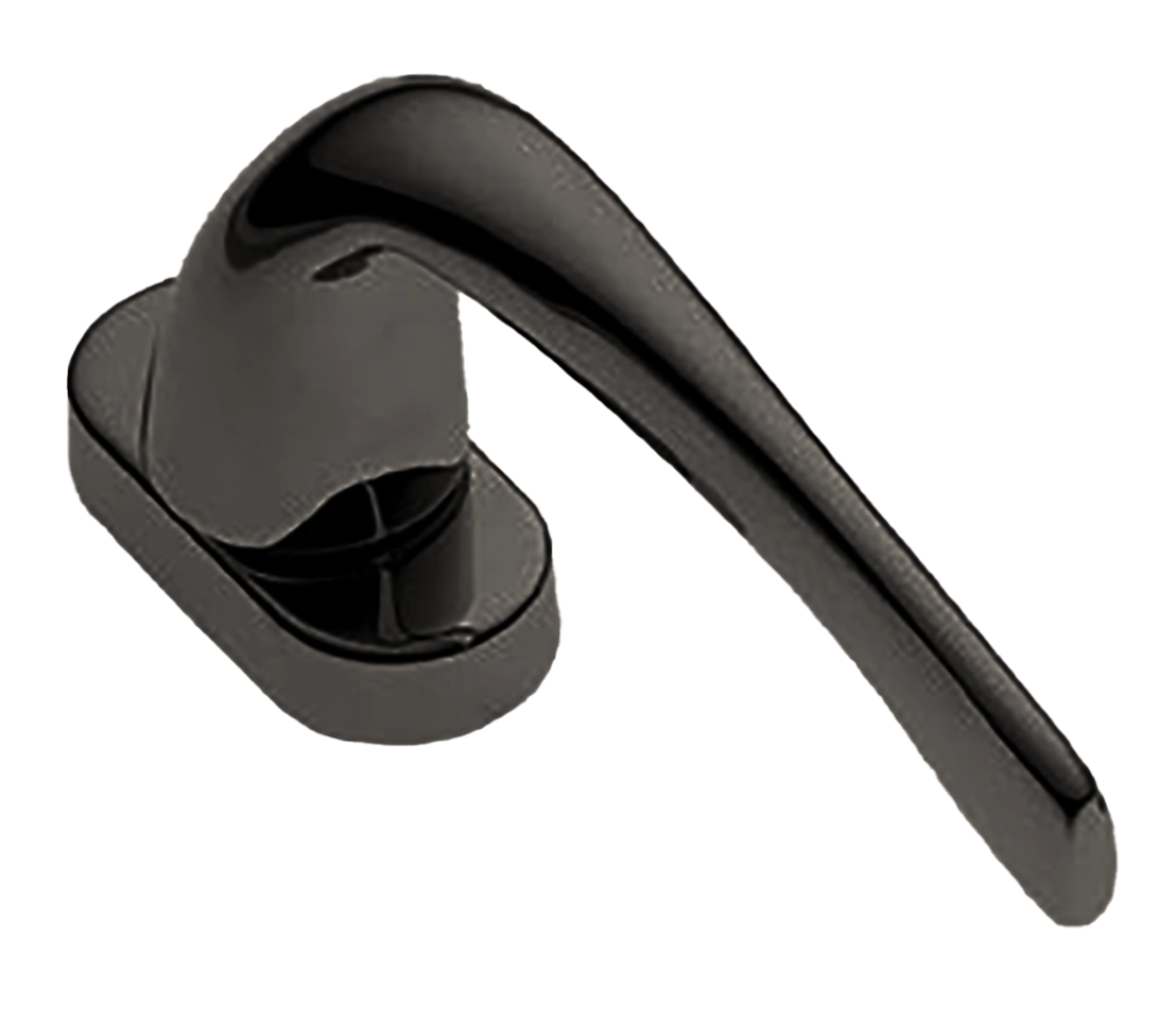 Ручка оконная LE MANS W1 NIN на прямоугольной розетке с 4-х позицион. механизмом, цвет черный никель, латунь фото купить в Шымкенте