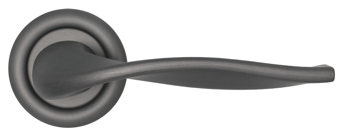 Ручка дверная SKYSCRAPER R7 SST на круглой розетке, цвет Летняя гроза/Summer Storm фото купить в Шымкенте