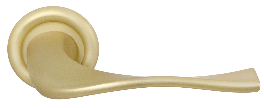 Ручка дверная SKYSCRAPER R7 AH на круглой розетке, цвет Осенний мёд/Autumn Honey фото купить Шымкент (Чимкент)