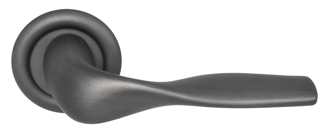 Ручка дверная LVB R7 SST на круглой розетке, цвет Летняя гроза/Summer Storm фото купить Шымкент (Чимкент)