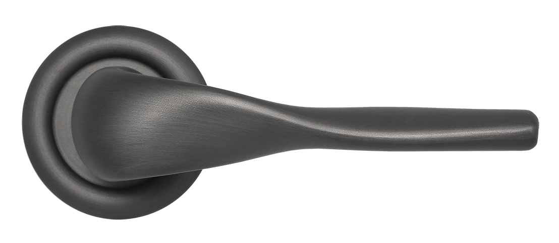 Ручка дверная LVB R7 SST на круглой розетке, цвет Летняя гроза/Summer Storm фото купить в Шымкенте