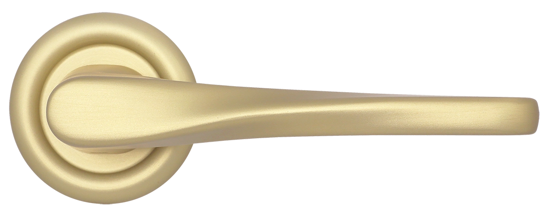 Ручка дверная THE OLYMPICS R7 AH на круглой розетке, цвет Осенний мёд/Autumn Honey фото купить в Шымкенте