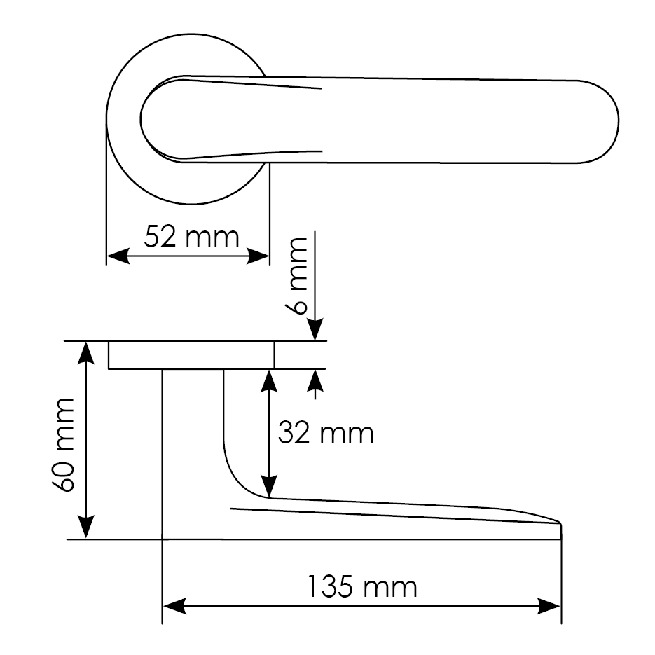 Комплект дверных ручек MH-59-R6 BL + завертка сантехническая MH-WC-R6 BL + защёлка бесшумная M1895 BL + петли врезные универсальные MSN 100X70X2.5-4BB BL (2шт), цвет черный фото купить в Шымкенте