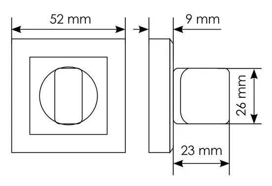 Комплект дверных ручек MH-28 BL-S с заверткой MH-WC-S BL, цвет черный  фотомореллиШымкент (Чимкент)