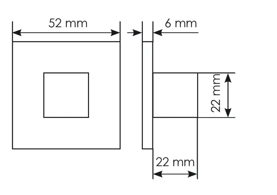 Комплект дверных ручек MH-51-S6 BL с заверткой MH-WC-S6 BL, цвет черный  фотомореллиШымкент (Чимкент)