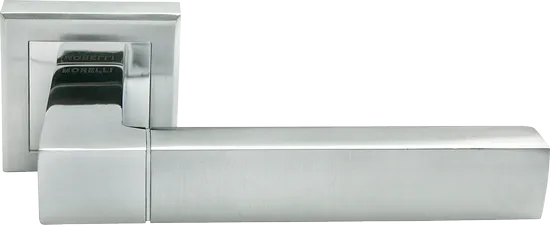 Комплект дверных ручек MH-28 SC/CP-S с заверткой MH-WC-S SC/CP, цвет матовый хром фото купить в Шымкенте