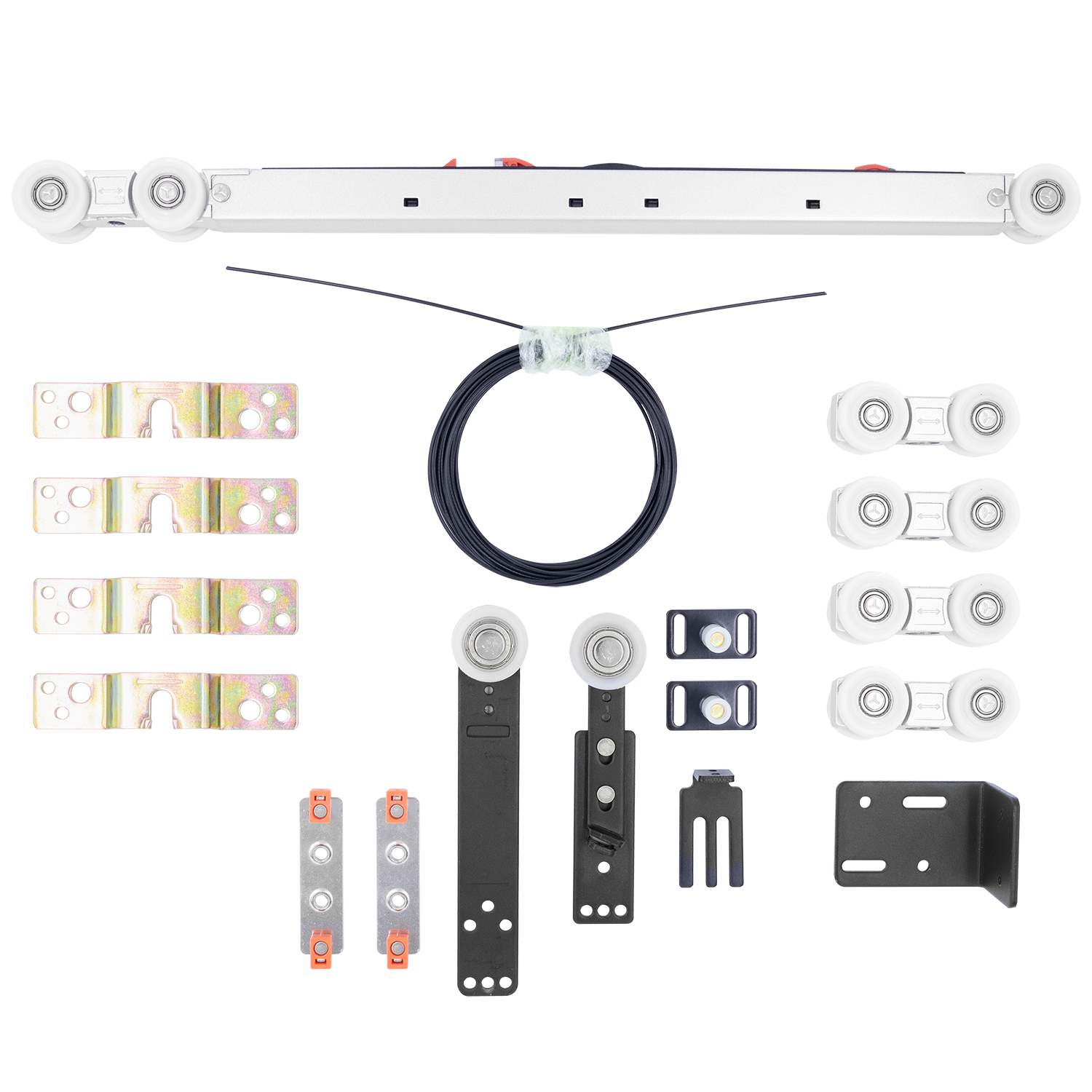 SET-TS 3+1, комплект системы TS для раздвижных дверей на 4 полотна (3 подвижных и 1 стационарное) фото купить Шымкент (Чимкент)