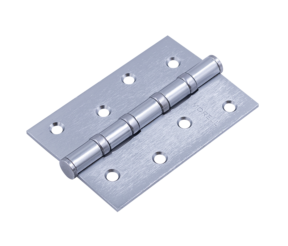 Петля карточная стальная MSN 100X70X2.5-4BB SSC универсальная с подшипником, врезная на круглой оси, цвет суперматовый хром фото купить Шымкент (Чимкент)