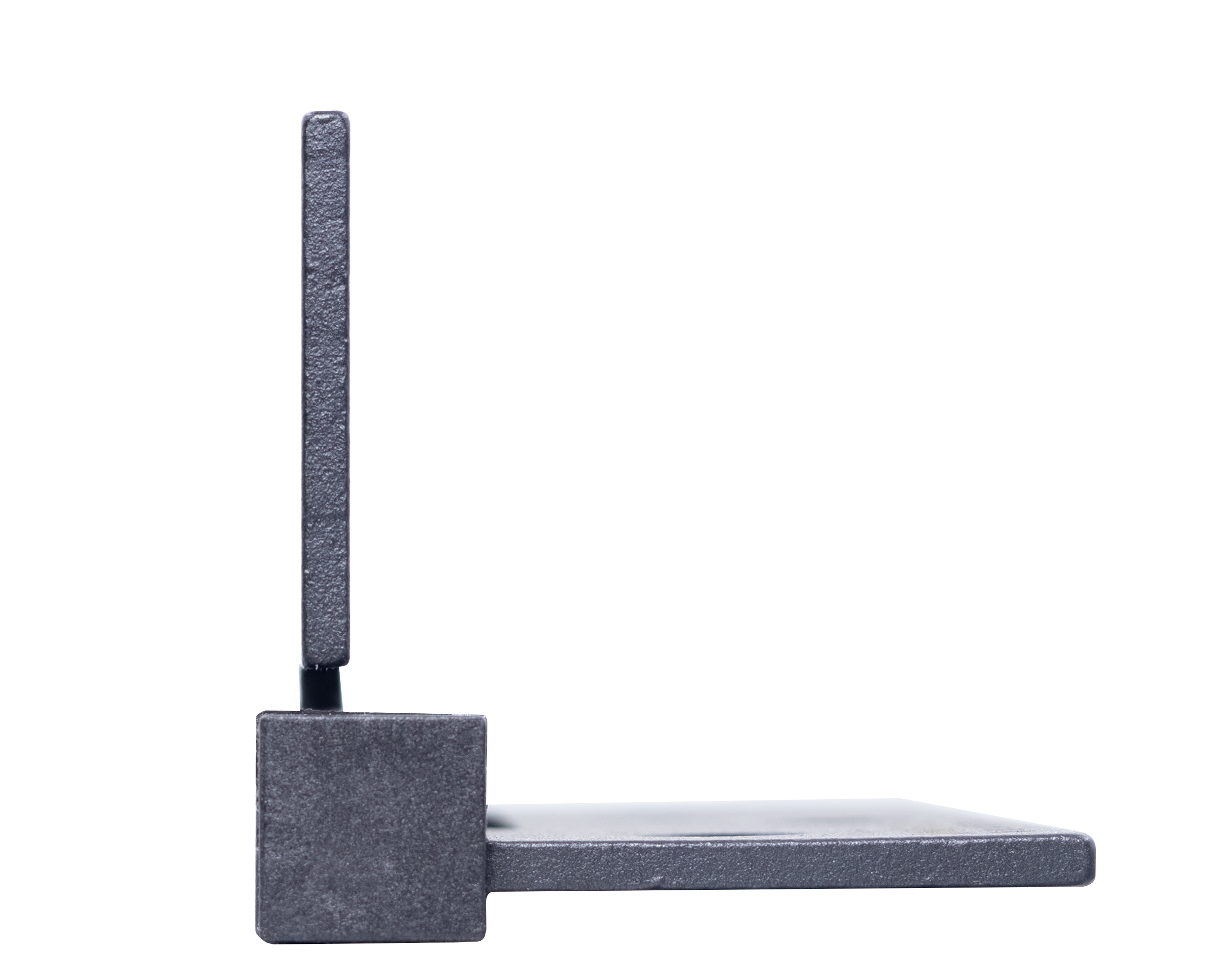 Петля QUADRO-2 BL алюминиевая врезная на квадратной оси, вес полотна до 40 кг, цвет черный фото фурнитура Шымкент (Чимкент)